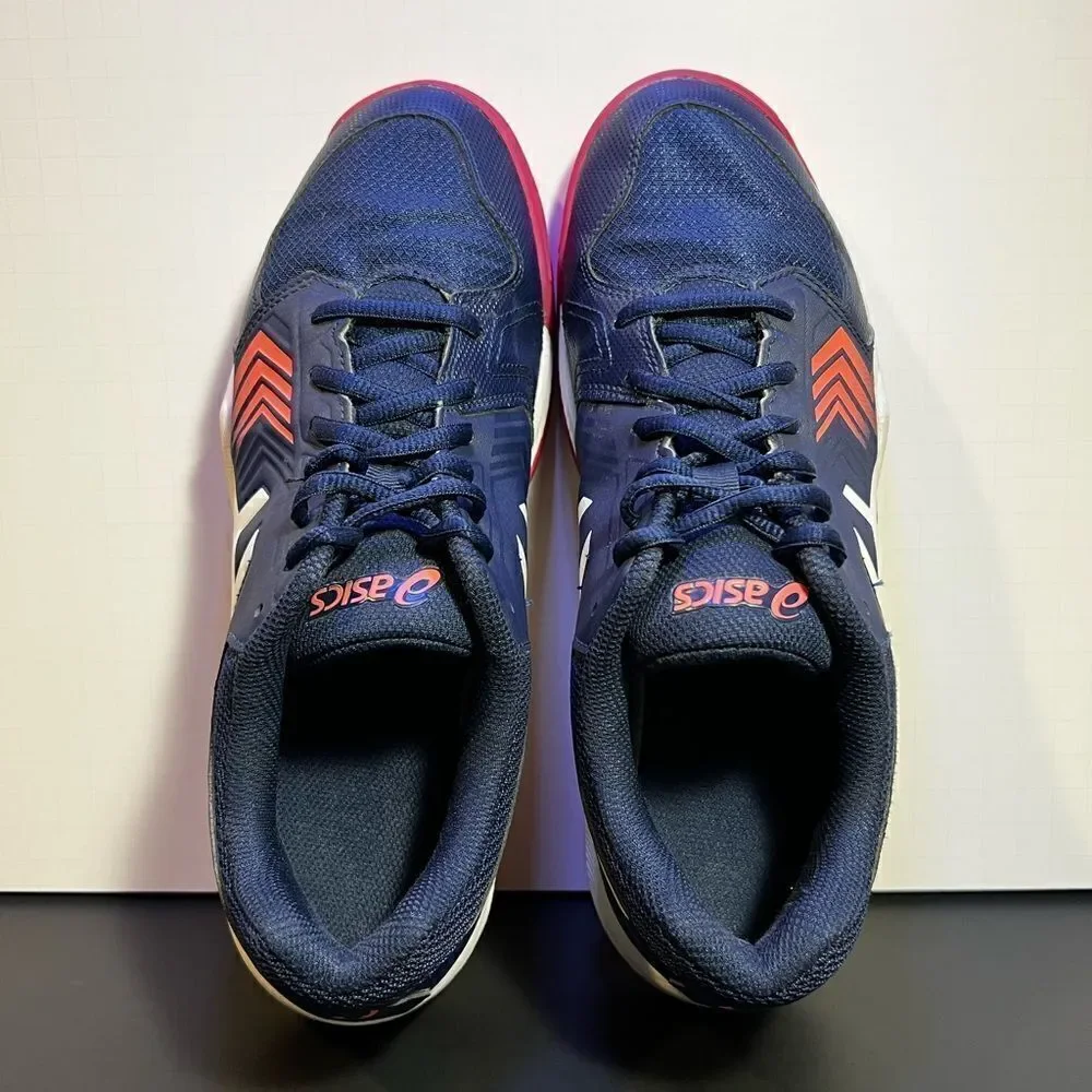 Womens ASICS Gel Dedicate 5 Navy Blue Running Shoes / Size 10